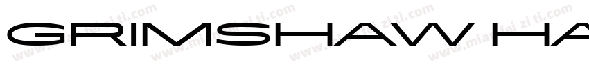 Grimshaw Hand ITC TT字体转换